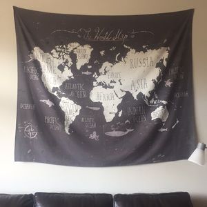 Society6 The World Map Wall Tapestry